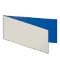 Trauerkarte DIN lang quer 4-seiter 4/4 farbig + Sonderfarbe Silber
