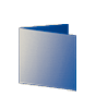 Trauerkarte Quadrat 105 x 105 mm 4-seiter 4/4 farbig + Sonderfarbe Gold